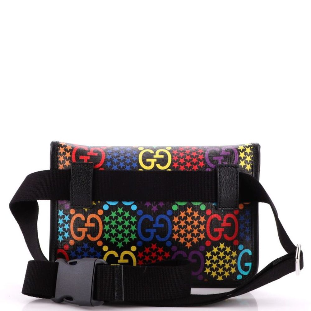 Gucci Belt Bag Psychedelic Print GG Coated Canvas Black, Multicolor - Picture 4 of 7